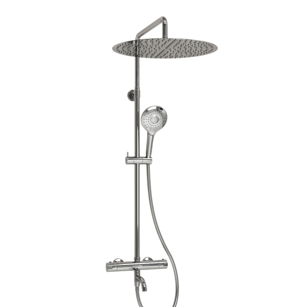 Душевая система (стойка) с термостатом WasserKRAFT Thermo A188.117.101.087.CH хромоникель фото