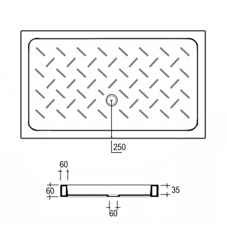 Поддон для душа RGW CR-108 19170380-01 80x100 фото
