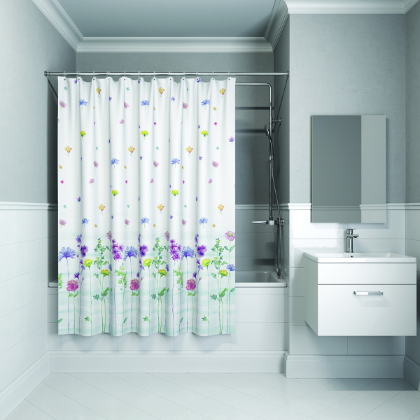 Текстильная шторка для ванной комнаты Iddis Basic 180*180см B12P118i11 фото
