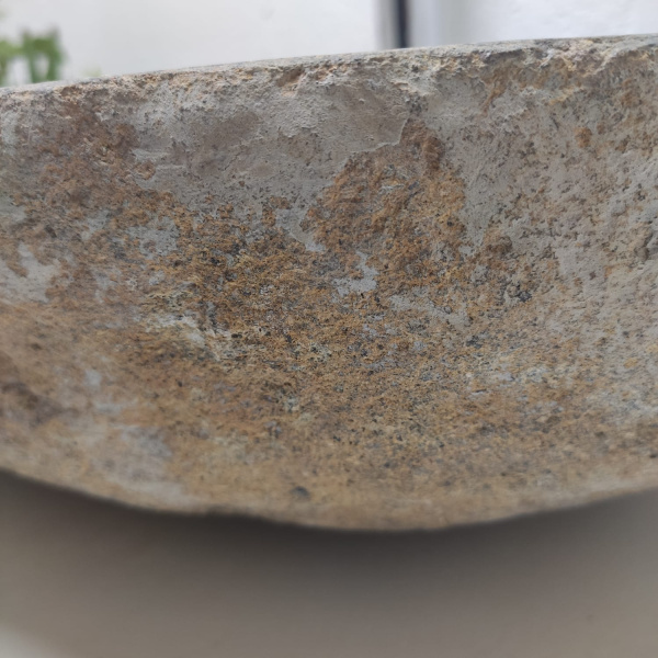 Накладная раковина из речного камня RS01327 (70*41*15) фото