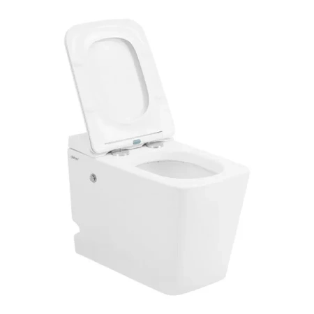 Унитаз приставной с импульсным смывом Abber Rechteck AC1213P с сиденьем микролифт фото