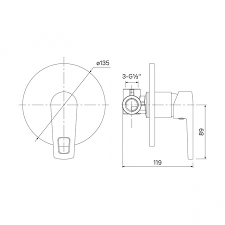 Смеситель для душа Iddis Runo RUNSB00i66 фото