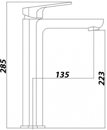 Высокий смеситель для раковины BelBagno Ancora ANC-LMC-CRM фото