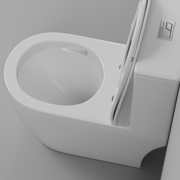 Унитаз напольный со смывом торнадо Grossman Classic GR-4484SQ с сиденьем фото