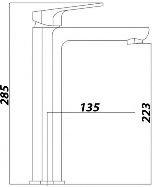 Высокий смеситель для раковины BelBagno Ancora ANC-LMC-CRM фото