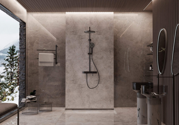 Душевая система Vincea VSFS-402MB черная матовая фото