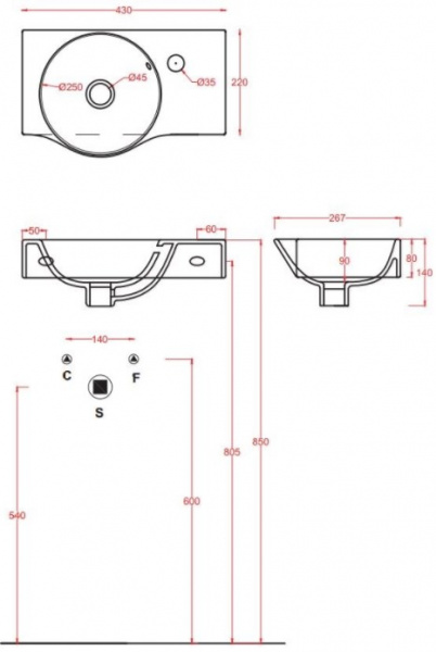 Мини-раковина Artceram Lavamani Union LML001 01 00 bi фото
