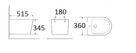 Биде подвесное WeltWasser Salzbach SALZBACH 005 GL-WT белый глянец фото