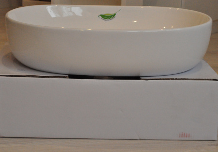 Накладная раковина CeramaLux N 9026А 60х40 белая глянцевая фото