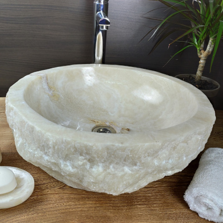 Раковина из оникса Indo Erozy Блитар EO-00070 фото