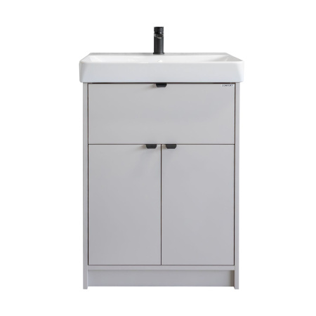Тумба с раковиной Comforty Селенга-60 00-00022670CF серый шелк фото