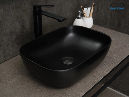 Накладная раковина GID Bm1333 53367 46x32 черная матовая фото