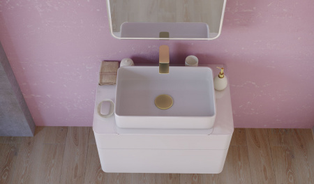 Тумба под раковину Raval Pure 80 Pur.01.80/P/W фото