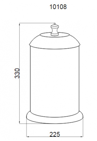 Мусорное ведро для ванной Boheme Palazzo 10108 фото