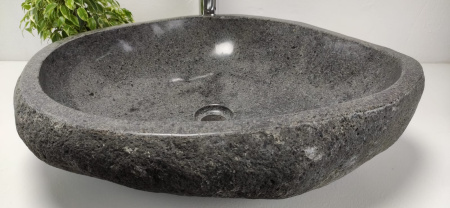 Накладная раковина из речного камня RS0836 (60*50*15) фото