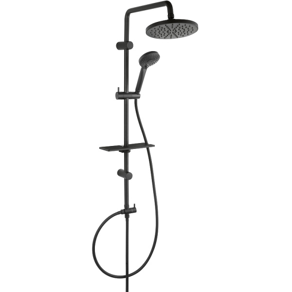 Душевая система Ferro Rondo Lux NP23-BL Черная матовая фото