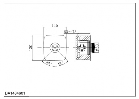 Смеситель для душа D&K Bayern Alfeld DA1484601 фото