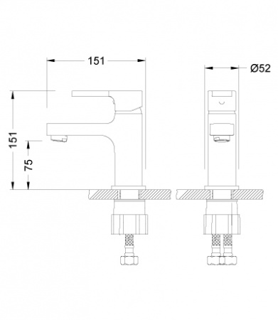 Смеситель для раковины Lemark Aura LM0606C фото