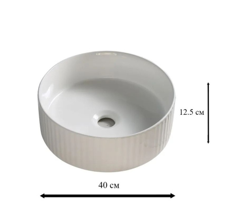 Накладная раковина Sintesi SIN-LVB-APP-410 40x40 фото