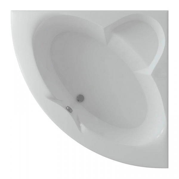 Акриловая ванна Aquatek Поларис?2 без гидромассажа 155x155 с каркасом и экраном фото