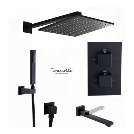 Душевая система скрытого монтажа Feramolli Thermo BL716-12 фото