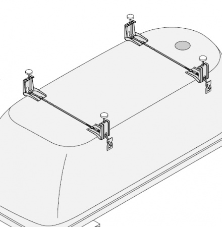 Ножки для стальных ванн Bette B23-1500 фото