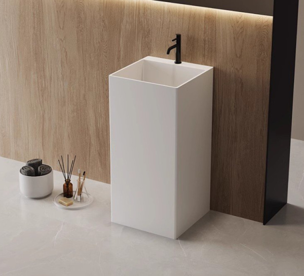 Напольная раковина Cezares Solid Surface CZR-SLIDER-450/850-LV-SS 45x45 фото