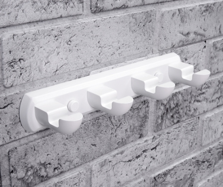 Планка с четырьмя крючками WasserKRAFT Kammel K-8374WHITE фото