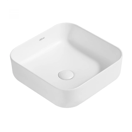 Накладная раковина Abber Rechteck AC2211MW 38x38 белая матовая фото