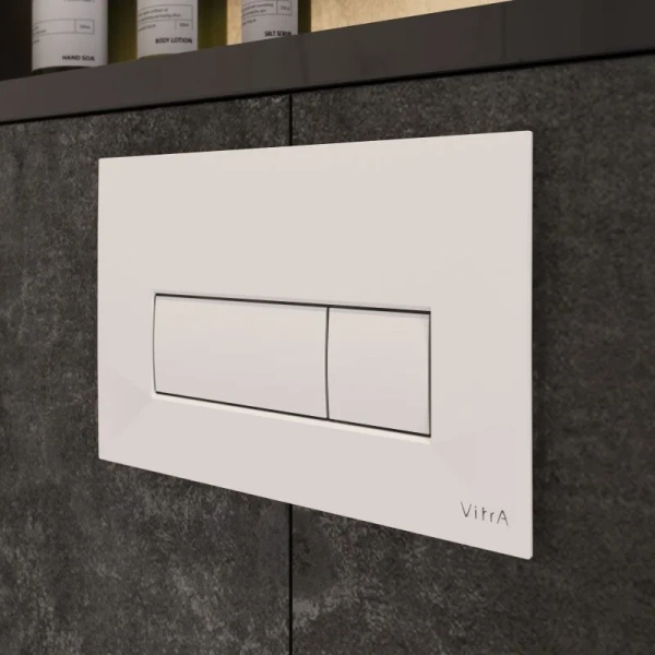 Клавиша смыва VitrA Root Square 740-2300 белая глянцевая фото