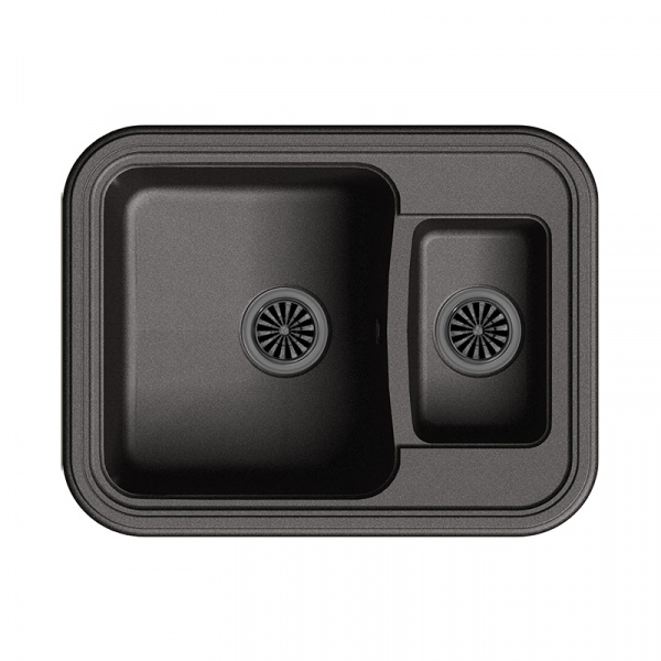 Мойка кухонная Ewigstein Antik A- 60К черный фото