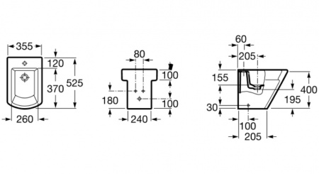 Биде напольное Roca Hall 357624000 фото