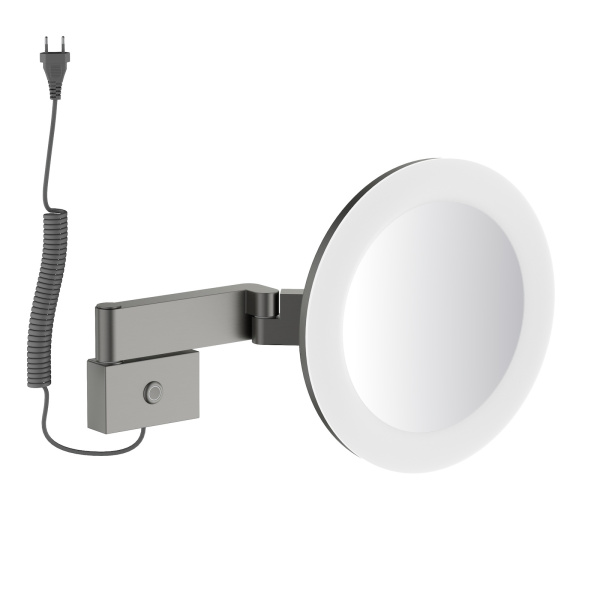 Зеркало с подсветкой и 5 кратным увеличением Timo Saona 13374/18 Черное золото фото