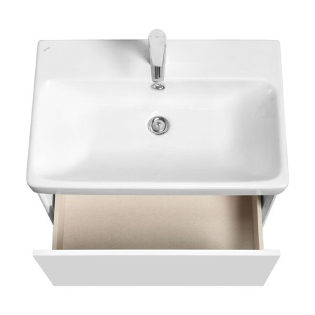 Тумба с раковиной Акватон Асти 70 1A263001AX2B0 белый глянец фото