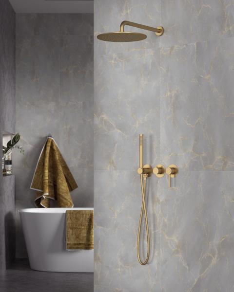 Душевая система скрытого монтажа Timo Saona SX-2349/17SM золото матовое фото