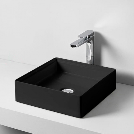 Раковина Artceram Scalino SCL001 17 00 38x38 nero matt фото