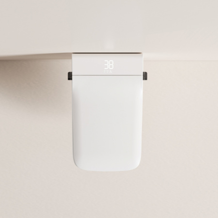 Электронный унитаз-биде импульсный Abber Rechteck AC1215S с инсталляцией AC0101P2 фото