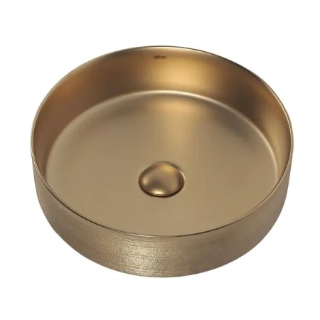 Накладная раковина Abber Bequem AC2109BGM 40x40 золото матовое фото