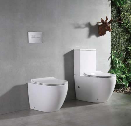 Унитаз напольный CeramaLux NS-2176 с сиденьем soft close фото