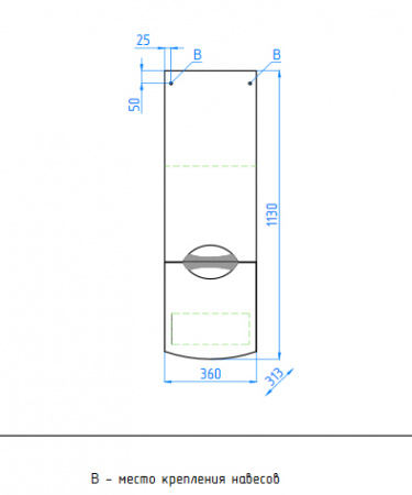 Шкаф-пенал Style Line Жасмин-2 36 фото