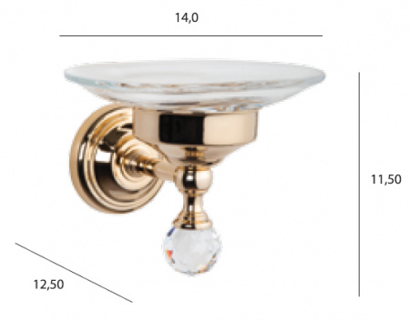 Подвесная мыльница Tiffany World Crystal TWCR106cr-sw фото