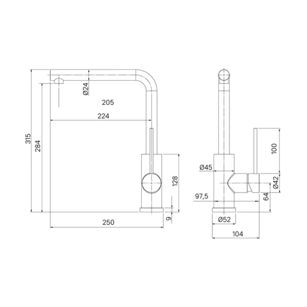 Смеситель для кухни Iddis Rule RULSTL0i05 сталь фото