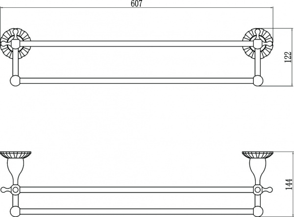 Полотенцедержатель Savol 89C S-08948C фото