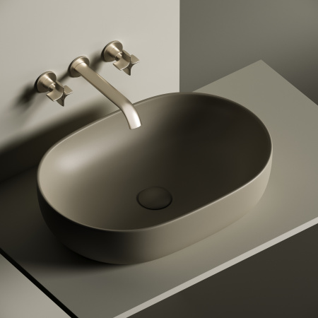 Накладная раковина Ceramica Nova Element CN6047MC 60x41,5 капучино матовый фото