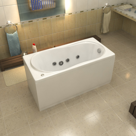 Ванна акриловая с гидромассажем Bas Лима 130х70 фото