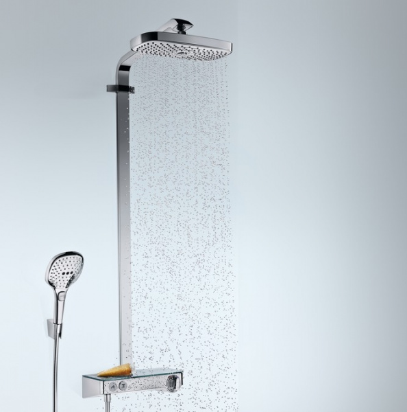 Душевая система (стойка) Hansgrohe Raindance Select Push 300 2jet Showerpipe 27126000 хром фото