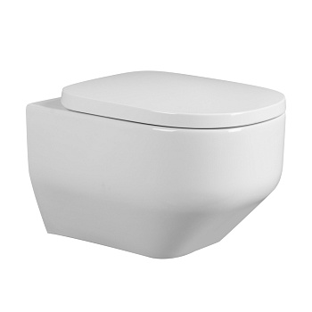 Подвесной унитаз со смывом торнадо и струйным смывом Abber Rechteck AC1218 фото