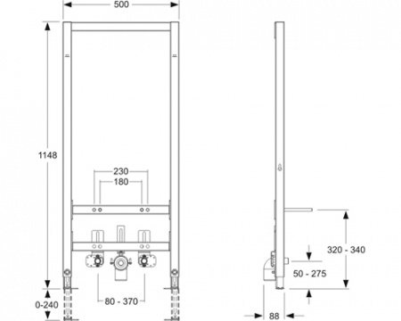 Инсталляция для подвесного биде Mepa VariVIT 549006 фото