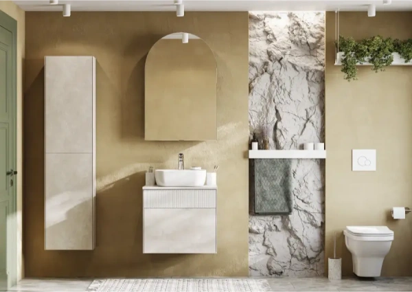 Зеркальный шкаф Акватон Санта-Барбара 60 1A286402CB82R графит, правый фото