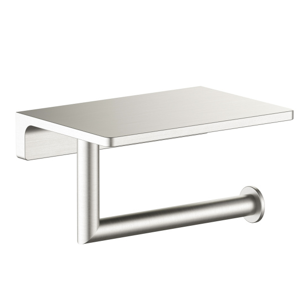 Держатель для туалетной бумаги с полкой для телефона Timo Saona 13043/13 Никель фото